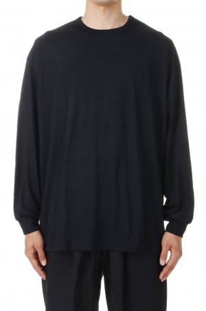 Wool Cordura L/S Tee - BLACK (GU243-70302B)