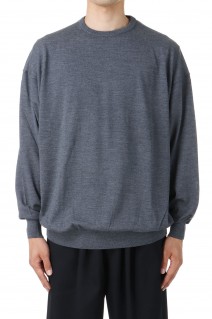 High Gauge L/S Crew Neck Knit - GRAY (GU243-80312B)