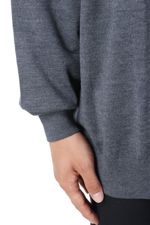 High Gauge Knit Cardigan - GRAY (GU243-80314B) | セレクト High Gauge Knit Cardigan - GRAY (GU243-80314B) | セレクト