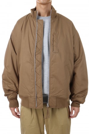 Insulation Varsity Jacket - L.BROWN (S24FY020)
