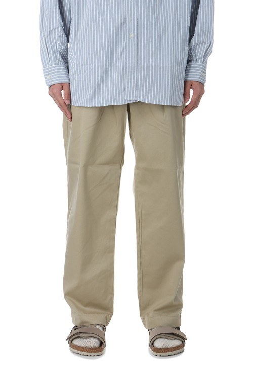 Double Pleat Chino Pants - KHAKI (S24FC054) | セレクト