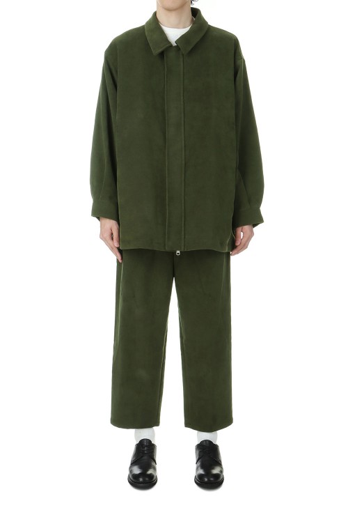 BRITISH MOLESKIN HARRINGTON JACKET / OLIVE (D24AW-05002