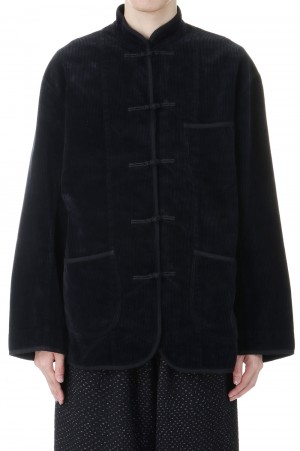 CORDUROY CHINESE JACKET WATCH CHAIN ITEM / BLACK (PC-018-2923)
