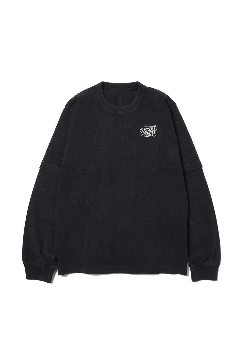 sacai Gonz ONE LOVE L/S T-shirt-BLACK 001- (24-0816S