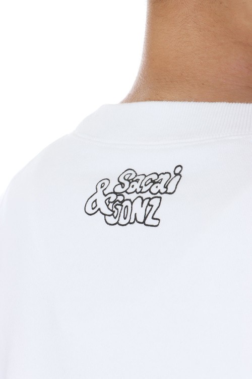 スウェット・トレーナー Sacai \"Gonz sacaigonz\" sweatshirt White sacai Gonz sacaigonz Pullover -BLACK 001- (24-0818S