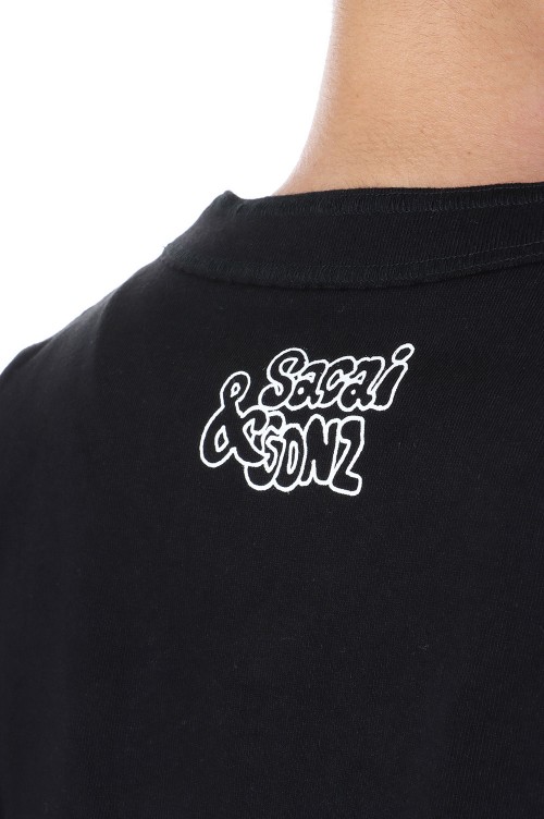 sacai Gonz THE GOOD VIBES TRIBE T-Shirt -BLACK 001- (24