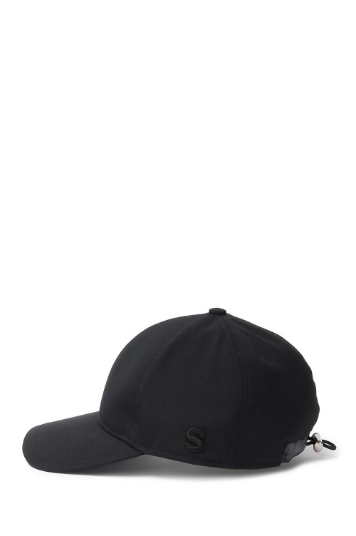 Back Drawstring Cap / Suiting -BLACK- (24-0836S) | セレクト