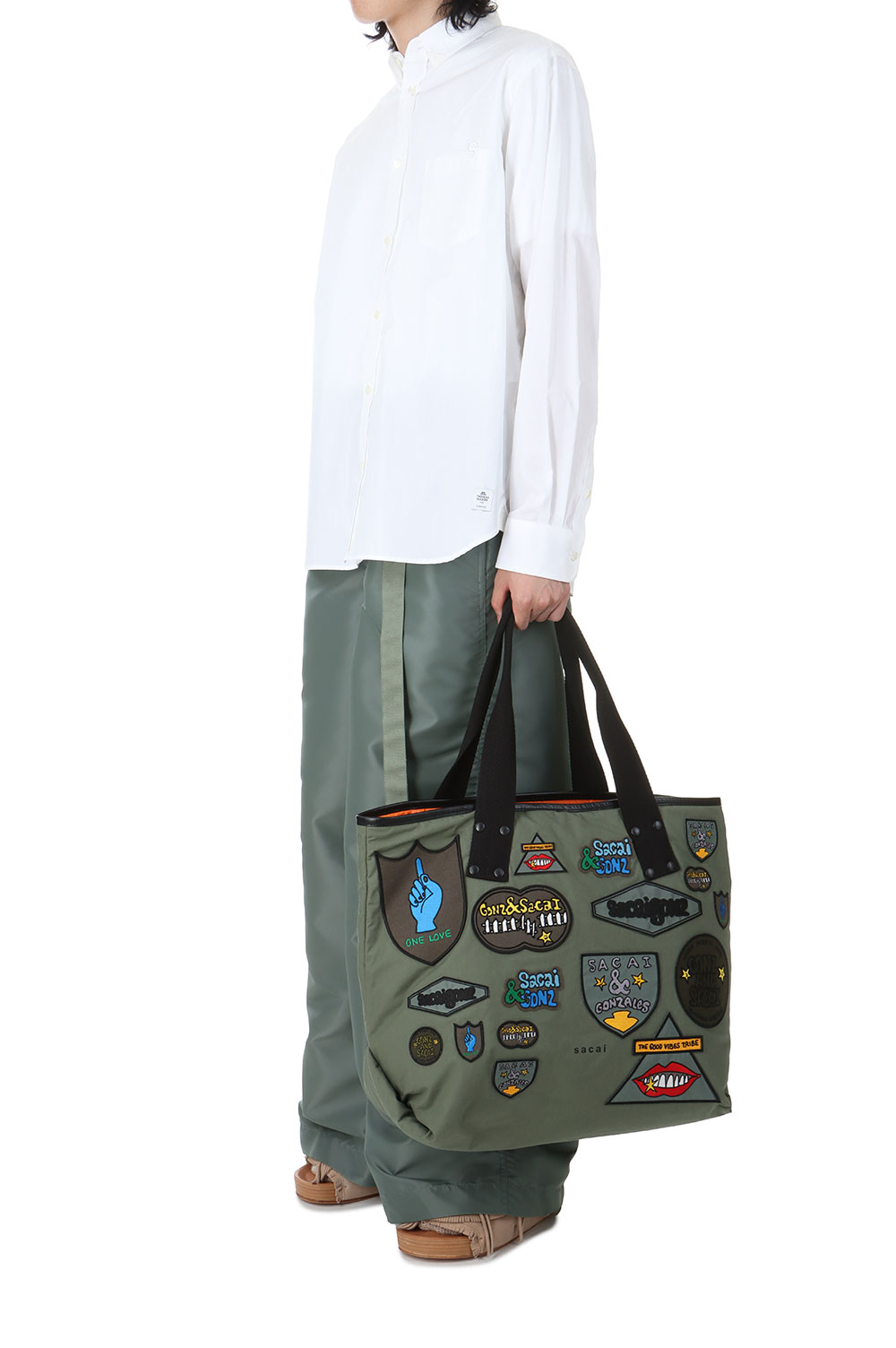 sacai Gonz Multi Patch Tote Large (24-0878S) | セレクト