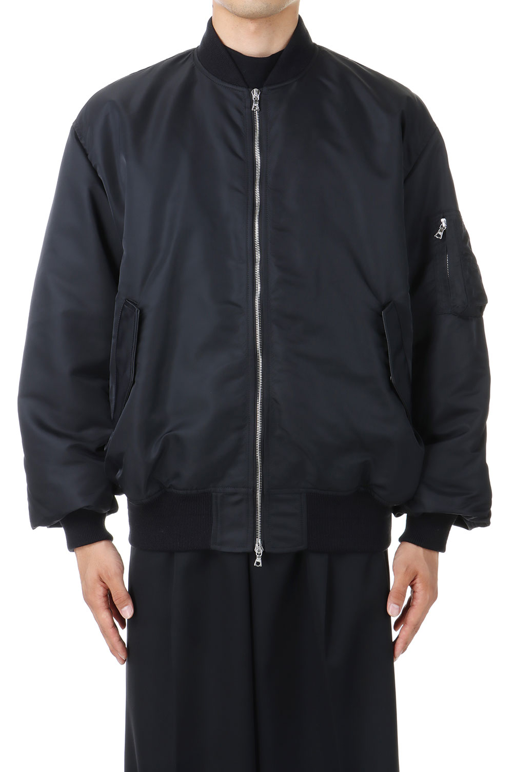 OVERSIZED FLIGHT JACKET -BLACK- (ST.925) | セレクトショップ