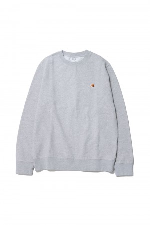 FOX HEAD PATCH REGULAR SWEATSHIRT - LIGHT GREY MELANGE(LM00301KM0001)