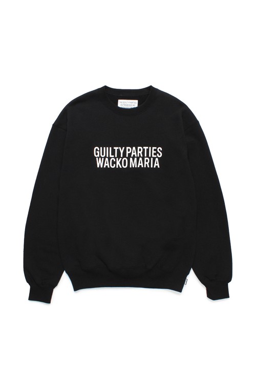 MIDDLE WEIGHT CREW NECK SWEAT SHIRT / BLACK (24FWE-WMC-SS02