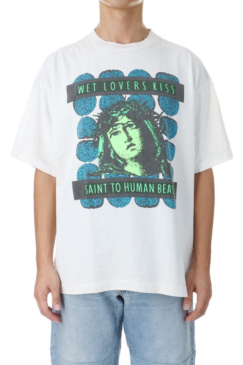 完売必至★[国内買付] SAINTMxxxxxx / SS TEE KISS WHITE SS TEE / KISS / WHITE(SM-YS1-0000-009) | セレクトショップ