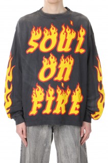 LS TEE / SOUL ON FIRE / BLACK(SM-YS1-0000-012)