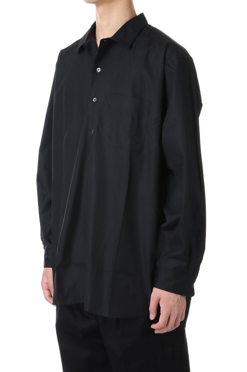 ROYAL OPEN COLLAR SHIRT / BLACK (D24AW-01004) | セレクトショップ  