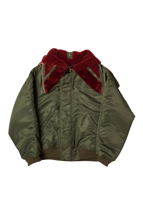 PETAL MOUTH HOOD BOMBER JACKET (24AW17BL197) | セレクト