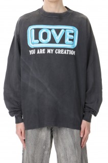 LS TEE / LOVE / BLACK(SM-YS1-0000-014)