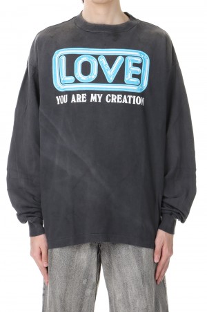 LS TEE / LOVE / BLACK(SM-YS1-0000-014)