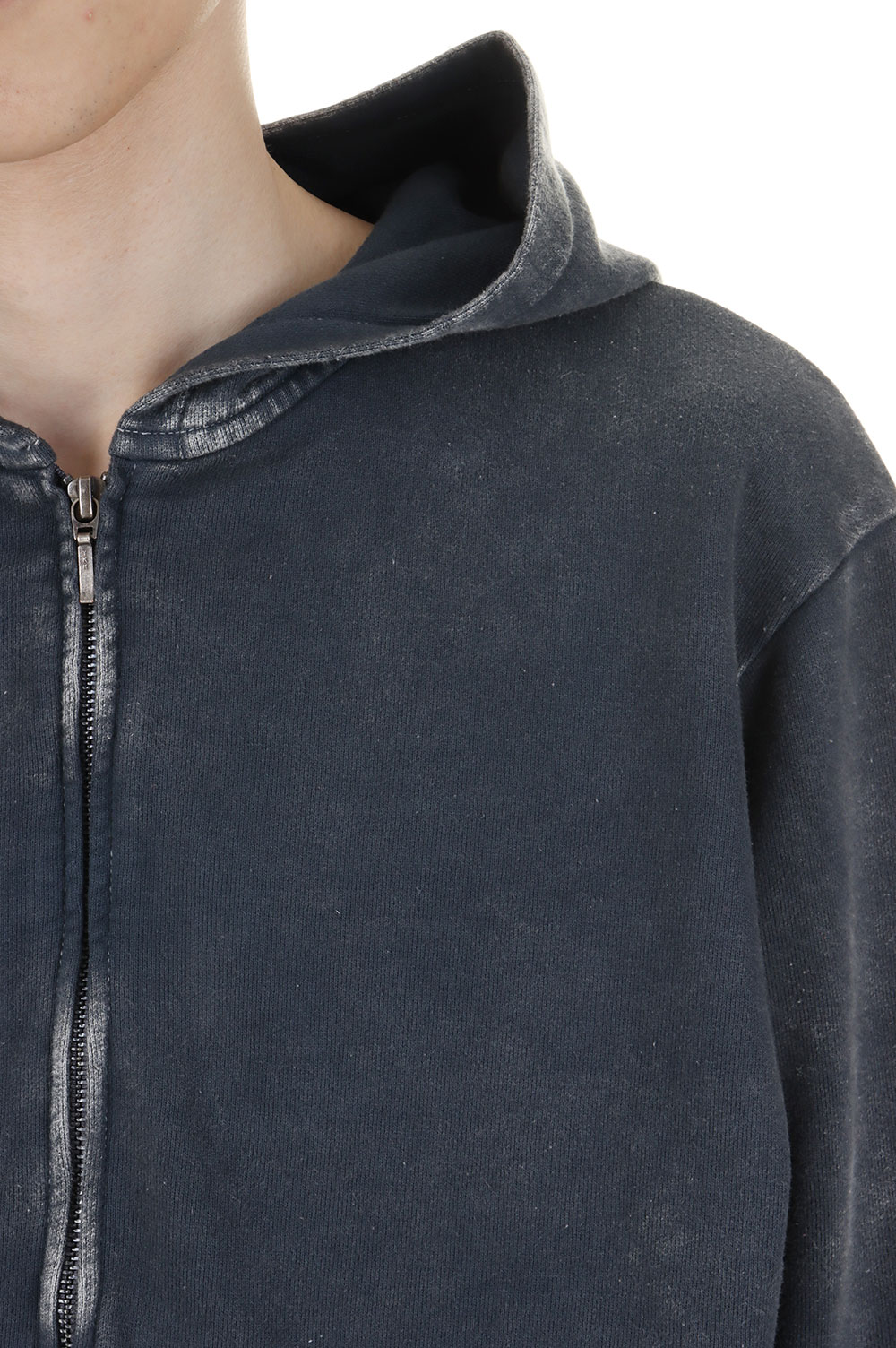 SHABBY FULL ZIPPED HOODIE -SHAGRE- (AW24-JER-101-01 SHABBY FULL ZIPPED HOODIE -SHAGRE- (AW24-JER-101-01