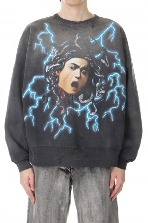 CREW SWT / MEDUSA / BLACK(SM-YS1-0000-029)