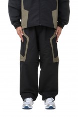 WR Tech 2way Track Pants/Black x Khaki(24AW-MS08-010)