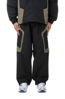 WR Tech 2way Track Pants/Black x Khaki(24AW-MS08-010)