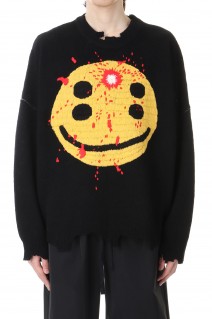 CP_CREW KNT / SMILE / BLACK(SM-YS1-0000-C07)