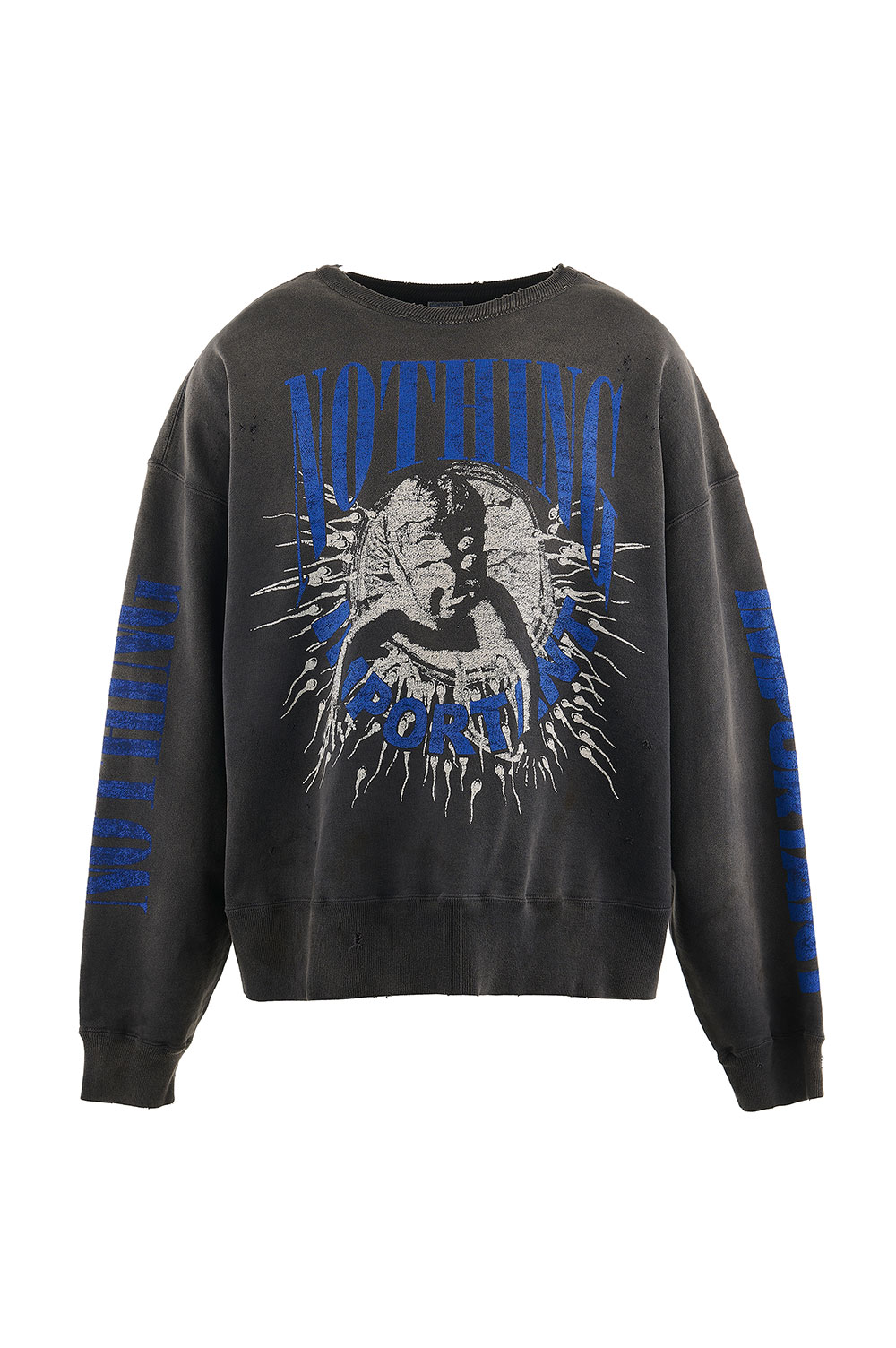✨️未使用/タグ有✨️【国内正規品】 ✴️ NAVY✴️ KK_CREW SWT / NOTHING IMP / BLACK(SM-YS1-0000-C36