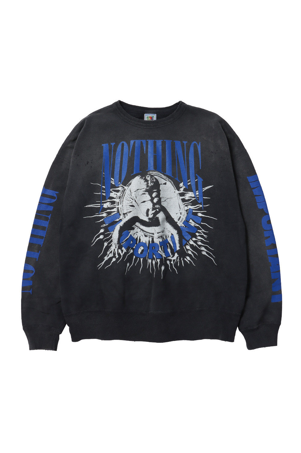 ✨️未使用/タグ有✨️【国内正規品】 ✴️ NAVY✴️ KK_CREW SWT / NOTHING IMP / BLACK(SM-YS1-0000-C36