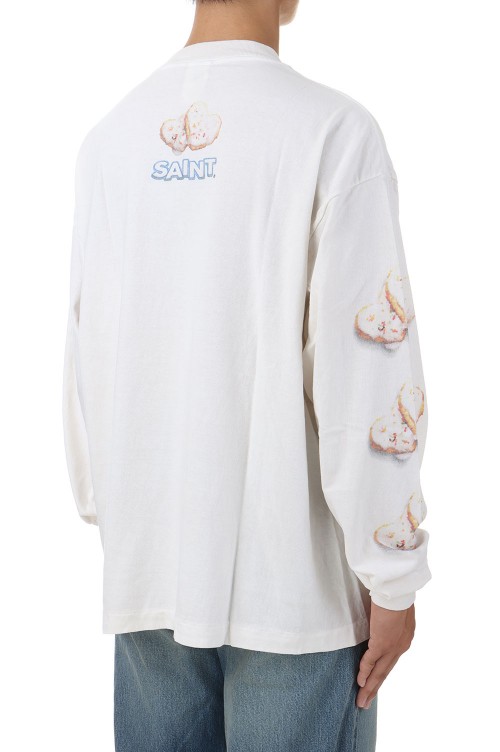 SA_LS TEE / HEART COOKIE / WHITE(SM-YS1-0000-C39) | セレクト SA_LS TEE / HEART COOKIE / WHITE(SM-YS1-0000-C39) | セレクト