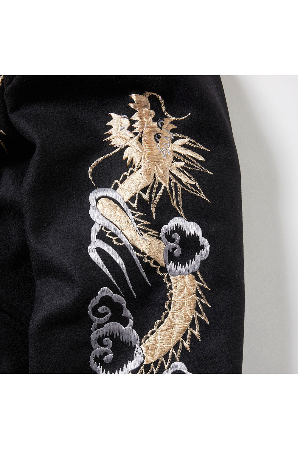 WOOL MELTON SOUVENIR JACKET gold スカジャン GOLD (ゴールド