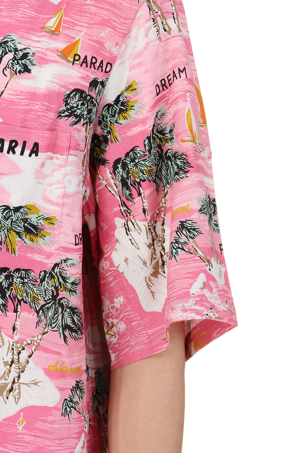 WACKO MARIA x MINEDENIM Hawaiian Shirt / PINK (24MND-WM001