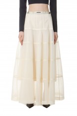 Mesh Voluminous Skirt -WHITE (31241516106)