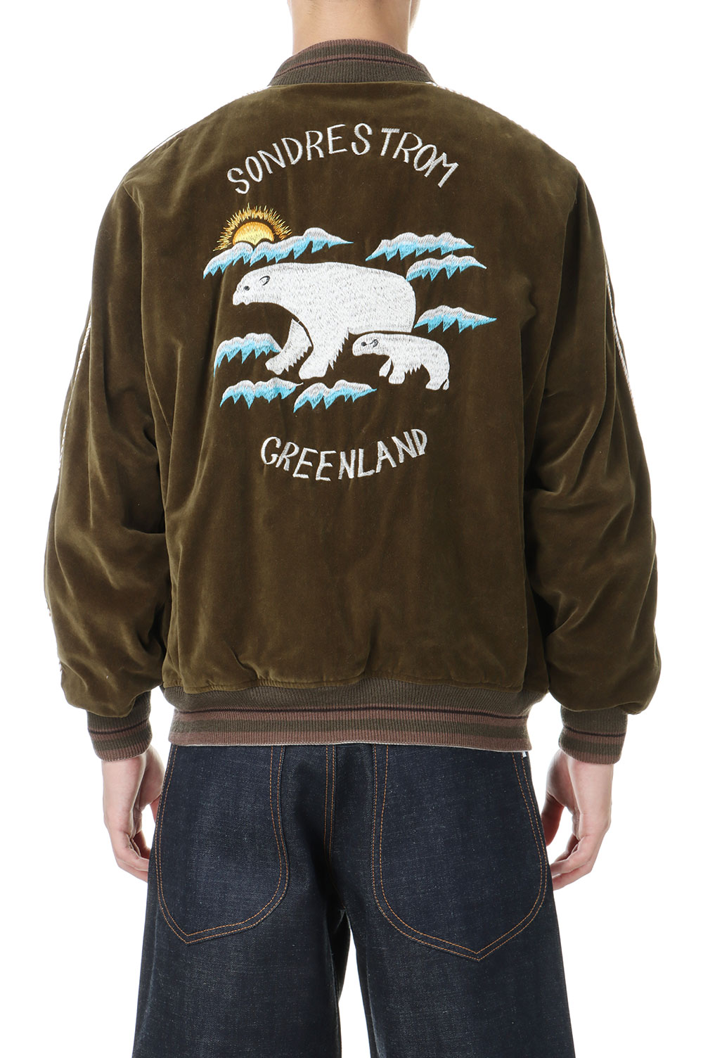 Polar Bear Velor Ska Jamper -Khaki- (24AWJ-7) | セレクト Polar Bear Velor Ska Jamper -Khaki- (24AWJ-7) | セレクト
