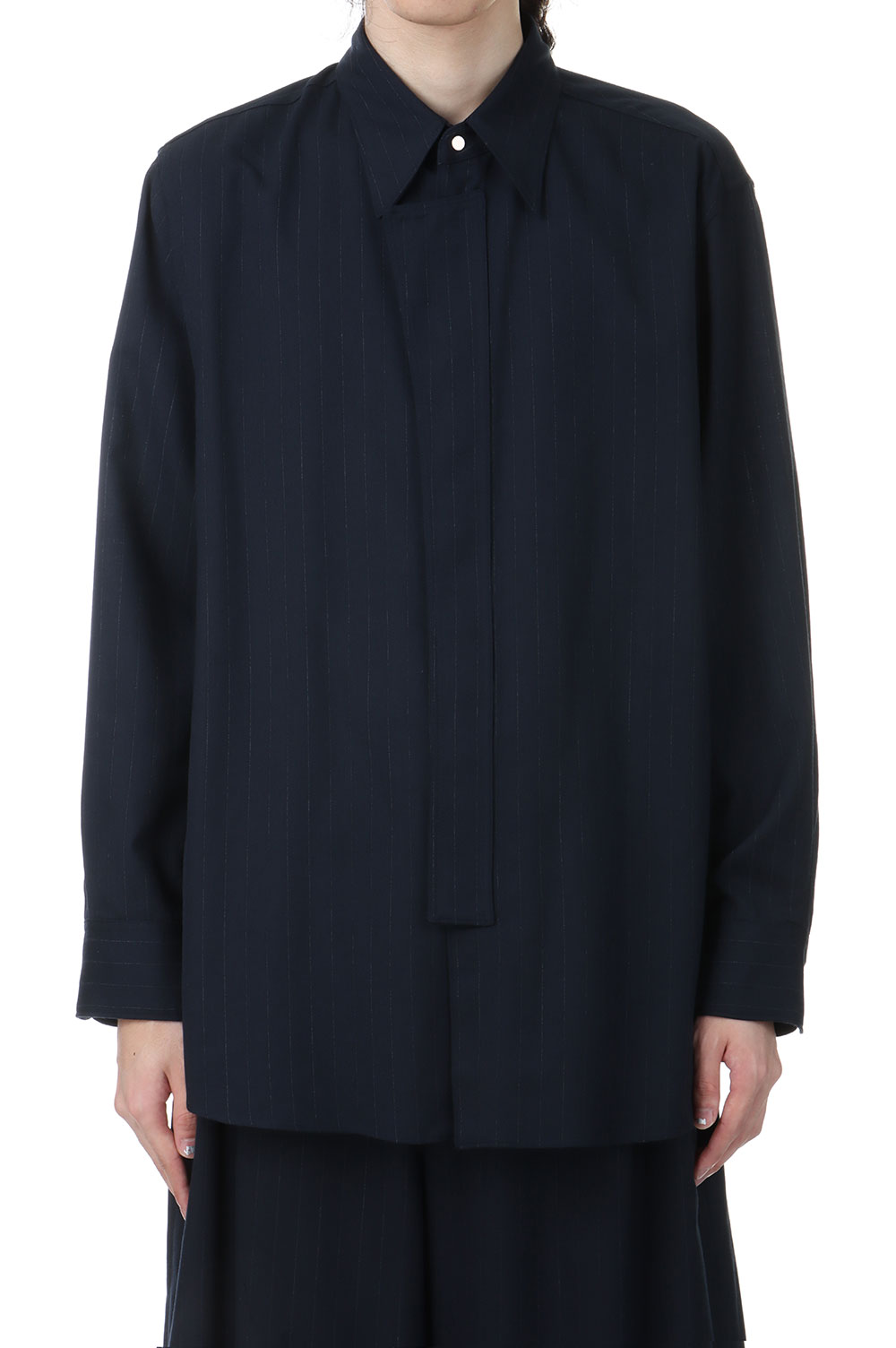 トップス IRENISA 23SS ORNAMENTAL FLY FRONT SHIRT IRENISA ORNAMENTAL FLY FRONT SHIRT