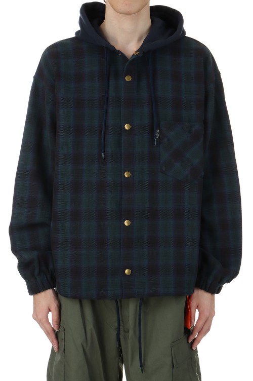 SEDAN FLANNNEL HOODIE Blackwatch サイズXL