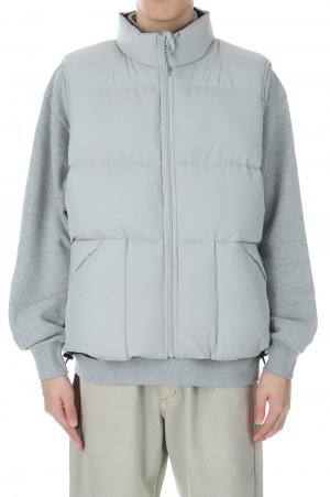 Reversible Down Vest - STONE / NAVY (SD24F-JK02)