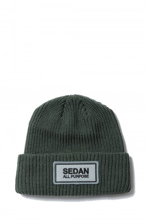 Maison Logo Beanie - ALPINE GREEN (SD24F-CP04)
