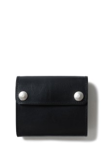 UK BRIDLE LEATHER SHORT WALLET / BLACK (ACV-W02S)