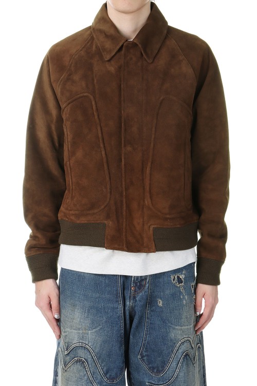 SUEDE PIPING LEATHER BLOUSON (2411300703) | セレクトショップ