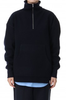 HALF ZIP SWEATSHIRT -NAVY(24AMSCU01)