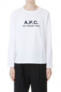 T-SHIRT RUE MADAME F MANCHES LONGUES / WHITE(25085193305-90)