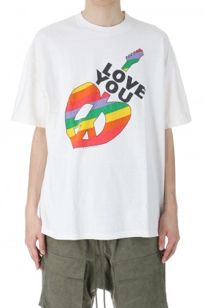 SS T-SHIRT PEACE/WHITE(RE-CO-WH-00-00-274)