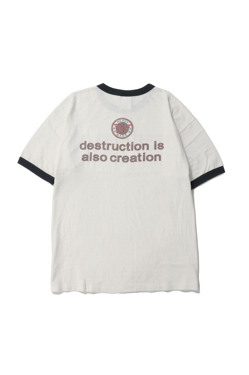 READYMADE SS T-SHIRT RINGER WHITE(RE-CO-WH-00-00-276) 白 SS T-SHIRT RINGER/WHITE(RE-CO-WH-00-00-276) | セレクト
