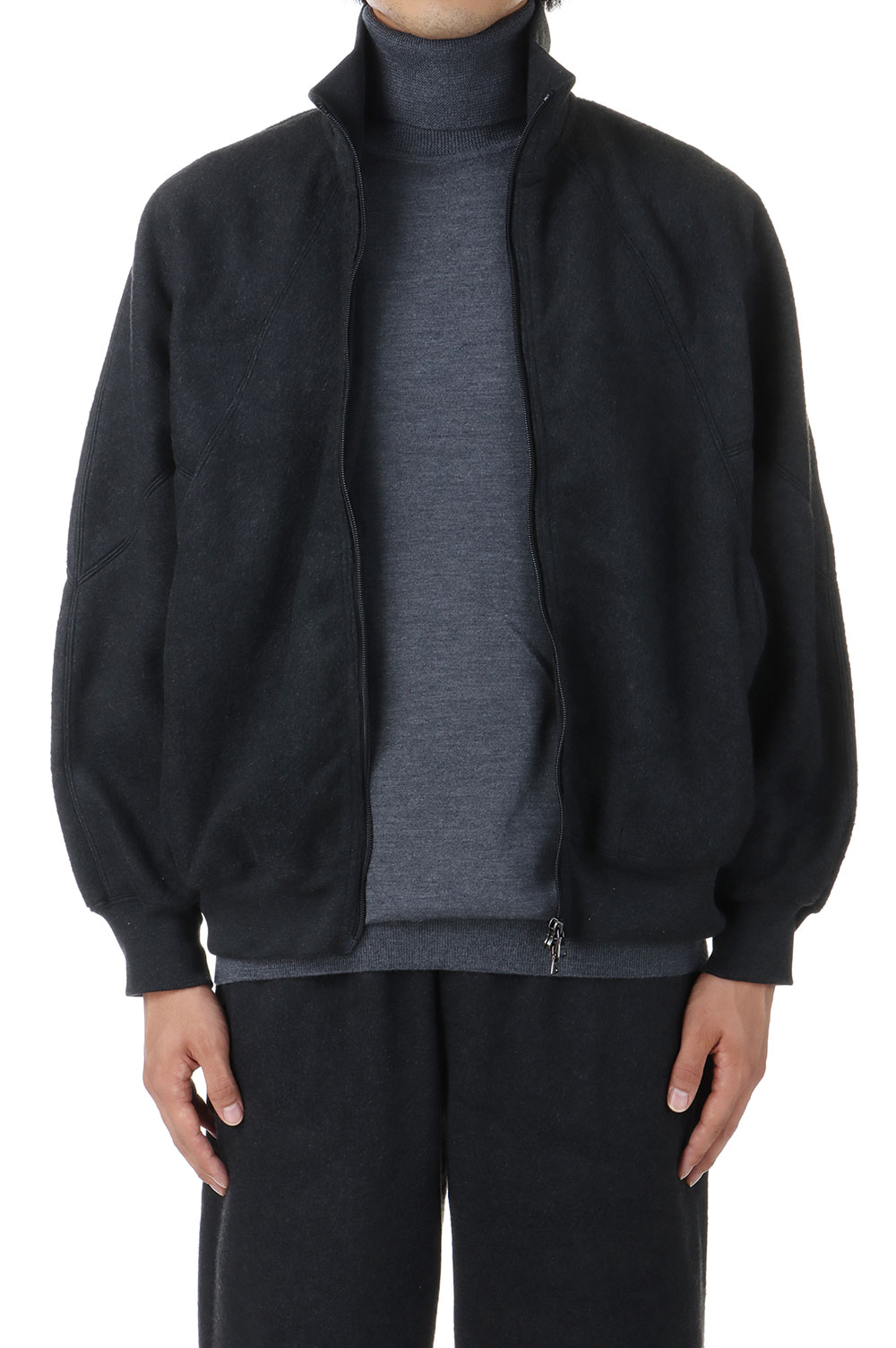 blurhms 24AW Pe/silk Fleece Track Jacket
