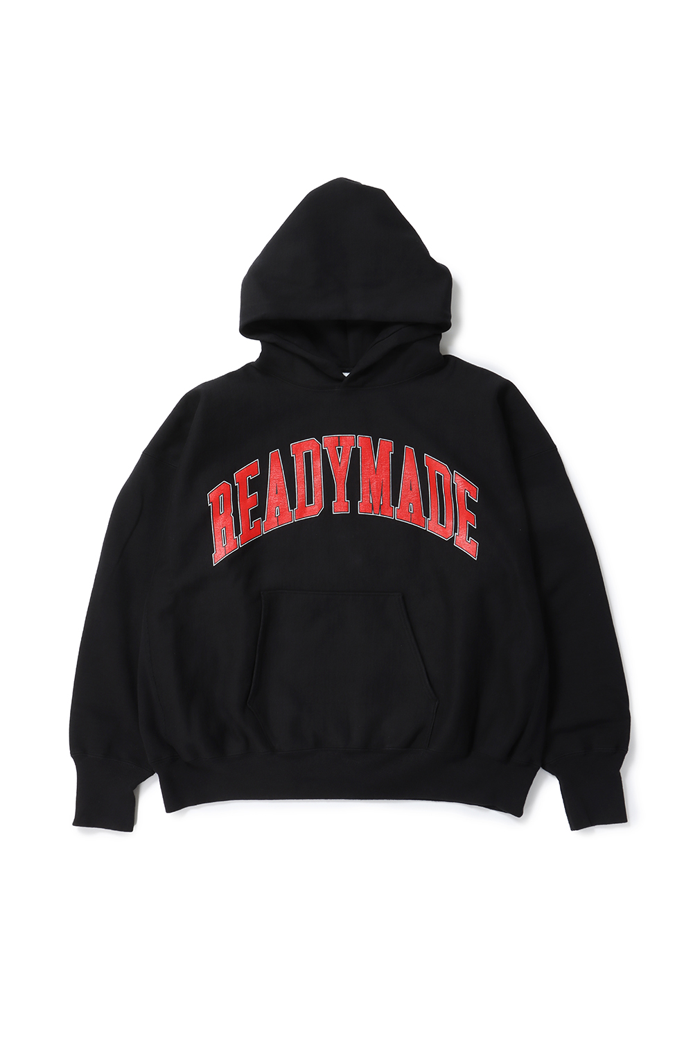 【READYMADE】HOODIE ARCH LOGO / BLACK 要在庫確認 男女兼用 READYMADE HOODIE ARCH LOGO (BLACK) – LOOM OSAKA