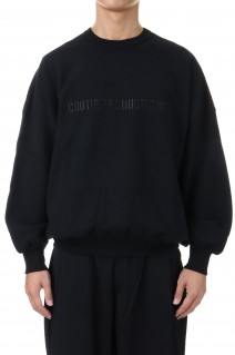 Open End Yarn Sweat Crew / Black (CTE-24S333)