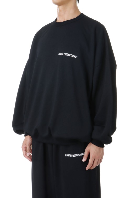 COOTIE / Dry Tech Sweat Crew -Black-