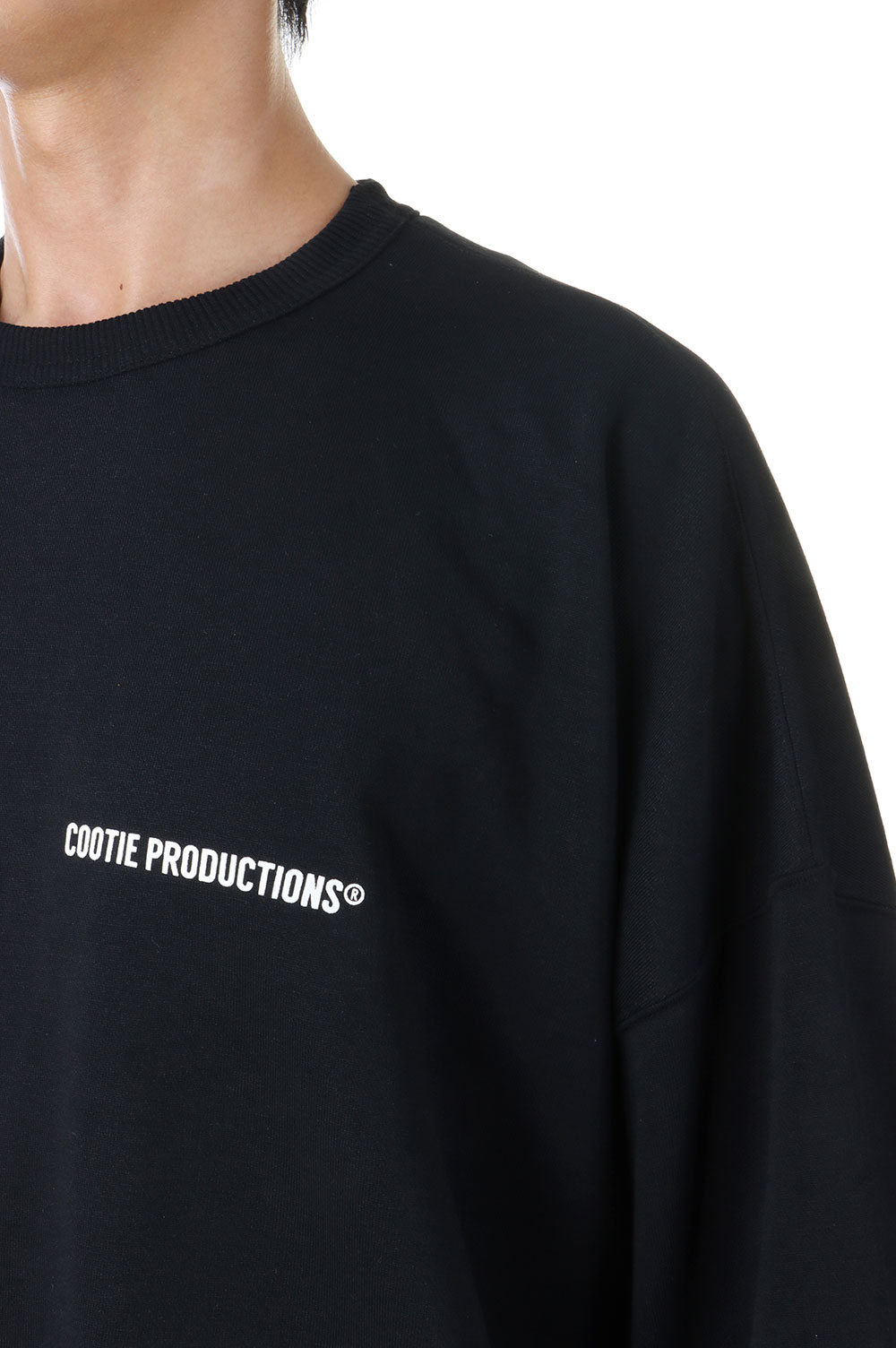 COOTIE (クーティー) Dry Tech Sweat Crew (ドライテックスウェットクルー) Black