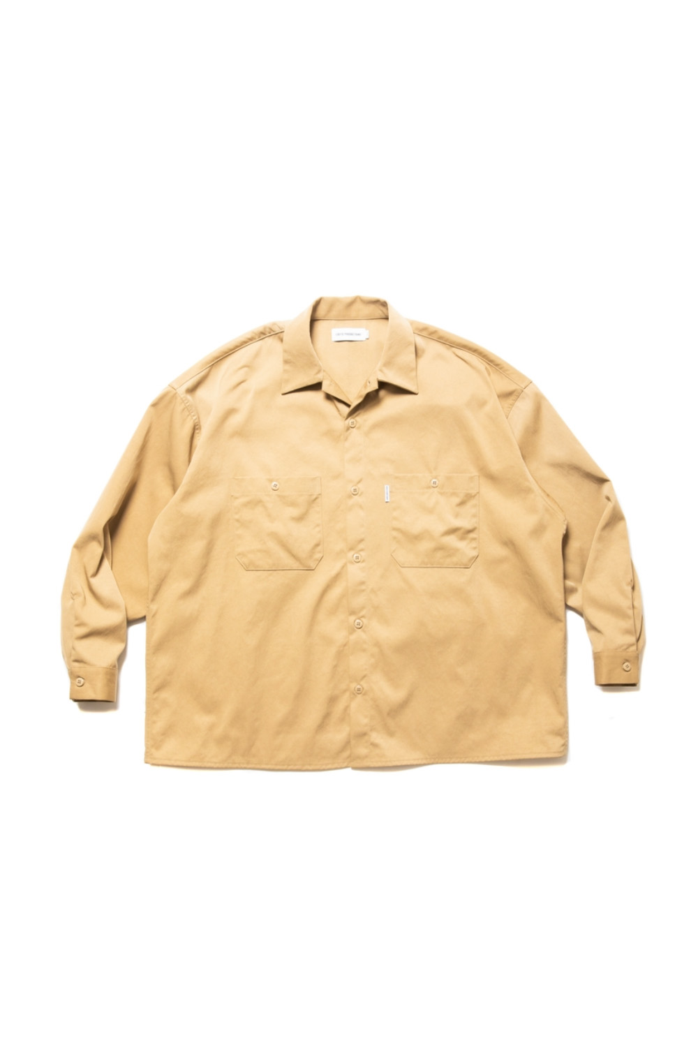 Nylon Chino Cloth L/S Work Shirt / Beige (CTE-24S411) | セレクト