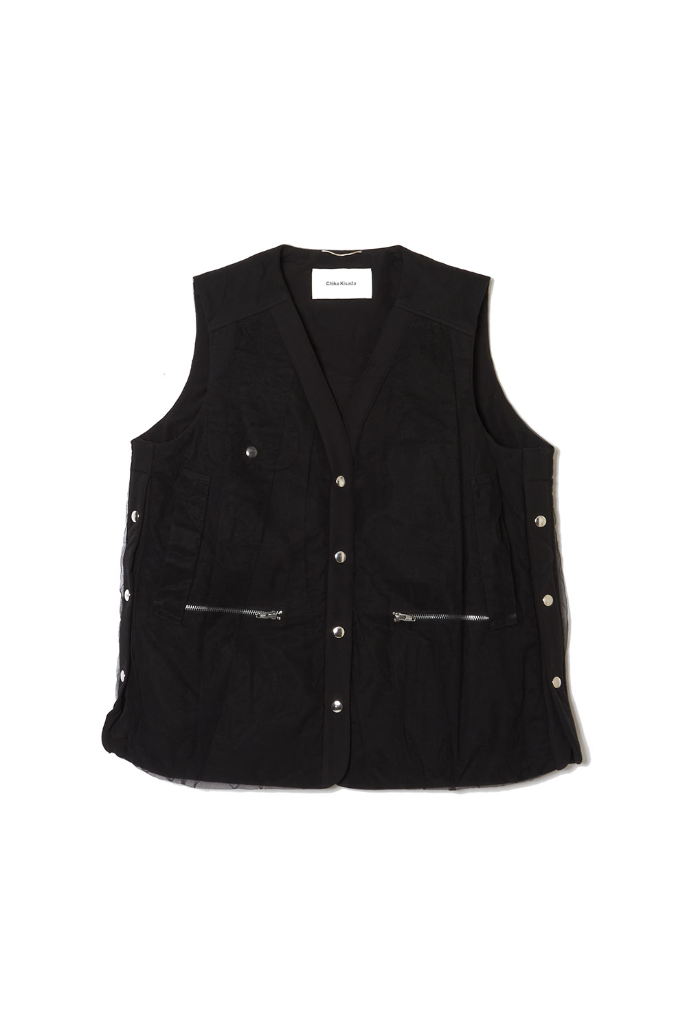 Tulle Vest-BLACK(CJ-24246) | セレクトショップ｜DeepInsideinc.com Store